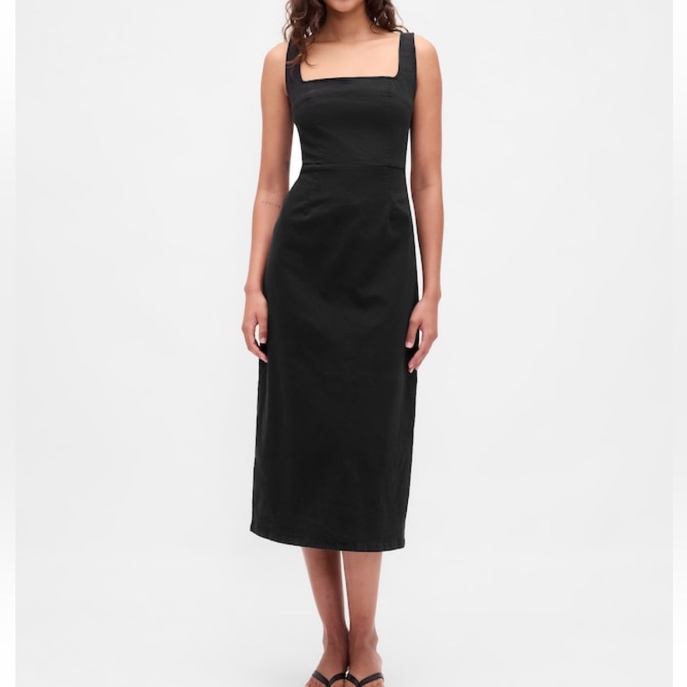 GAP Denim Bodycon Midi Dress XSP